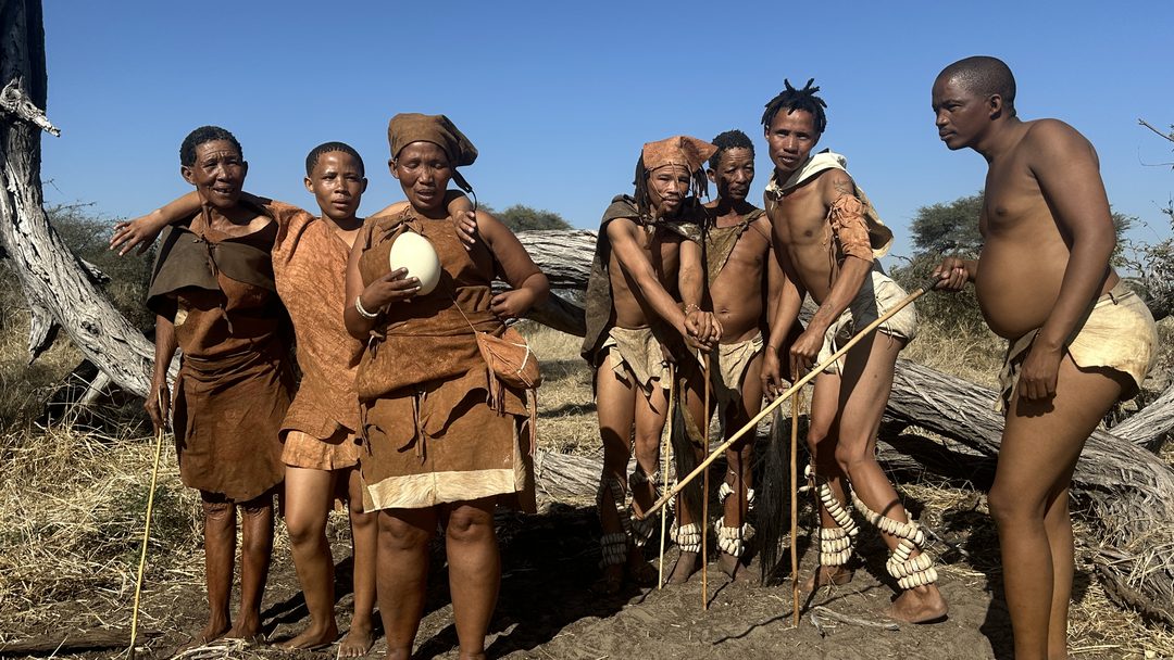 The Bushmen of Moela, who walk with us on the second morning